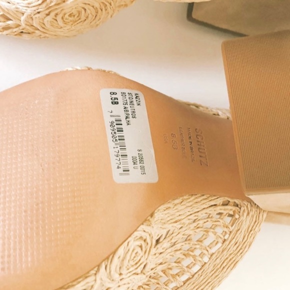 Schutz Kazzin Woven Block Heel Sandal - Picture 6 of 7